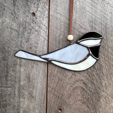 Stained Glass Chickadee Sun Catcher