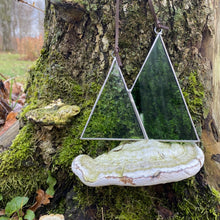 green mountain satined glass sun catchers . handmade in vermont by stained glass artist carrie root of the root studio.