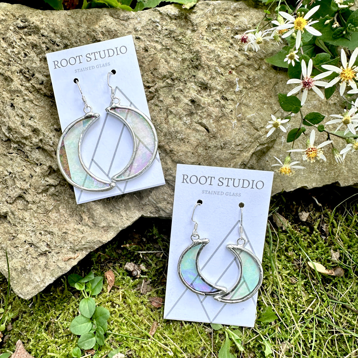 Stained Glass Earrings – Root Studio