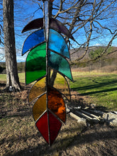Giant rainbow feather