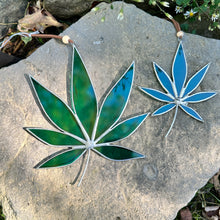 Cannabis Leaf Stained Glass