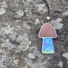 stained glass mushroom ornament