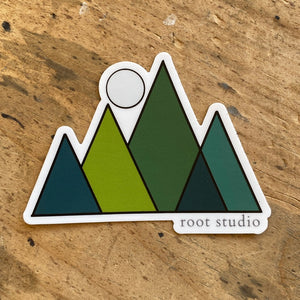 Classic Green Mountain Sticker