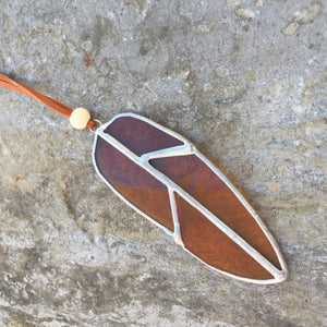 Small Stained Glass Feather