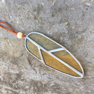Small Stained Glass Feather