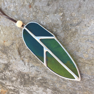 Small Stained Glass Feather