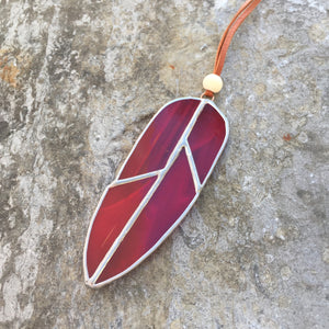 Small Stained Glass Feather