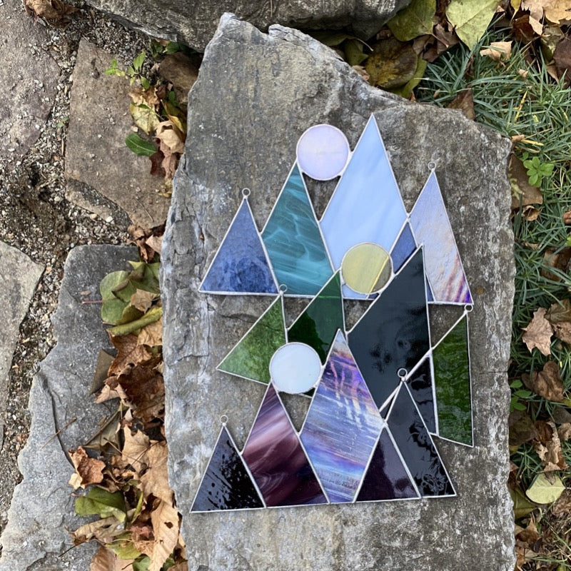 Mountains & Full Moon - Purple – Root Studio